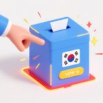사전투표를 상징하는 투표함과 손가락 클릭 이미지, 고양시 투표 참여를 유도하는 시각 자료
