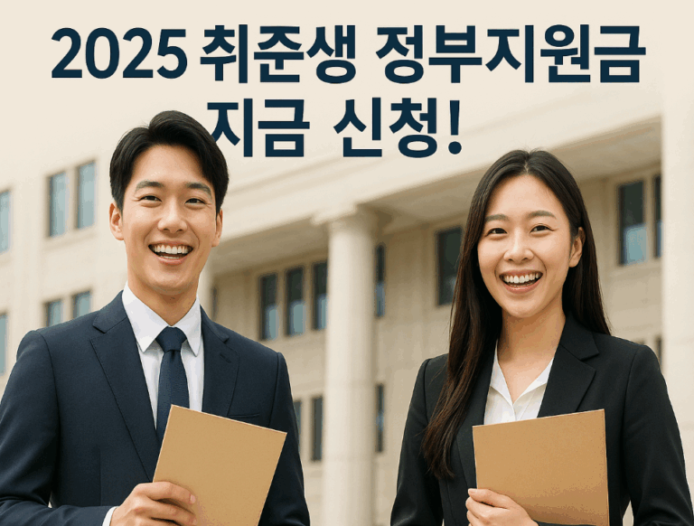2025 취준생 정부지원금 신청 안내 이미지