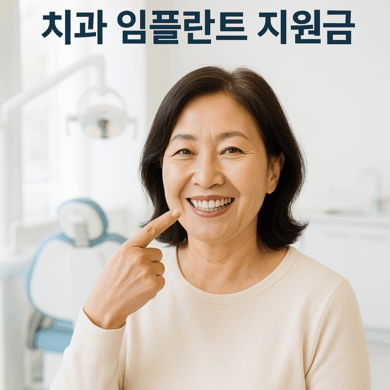 임플란트 시술 절차 인포그래픽, 2025 건강보험 적용 설명