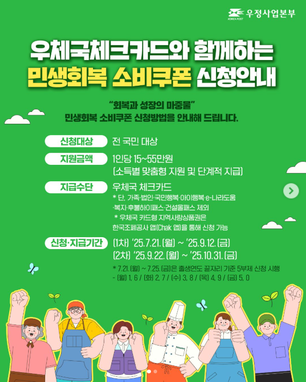 2차민생지원쿠폰 우체국