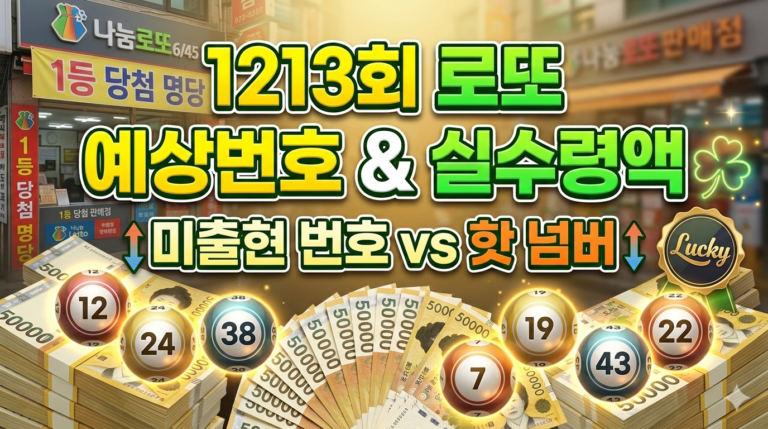 로또 당첨번호 예상 분석