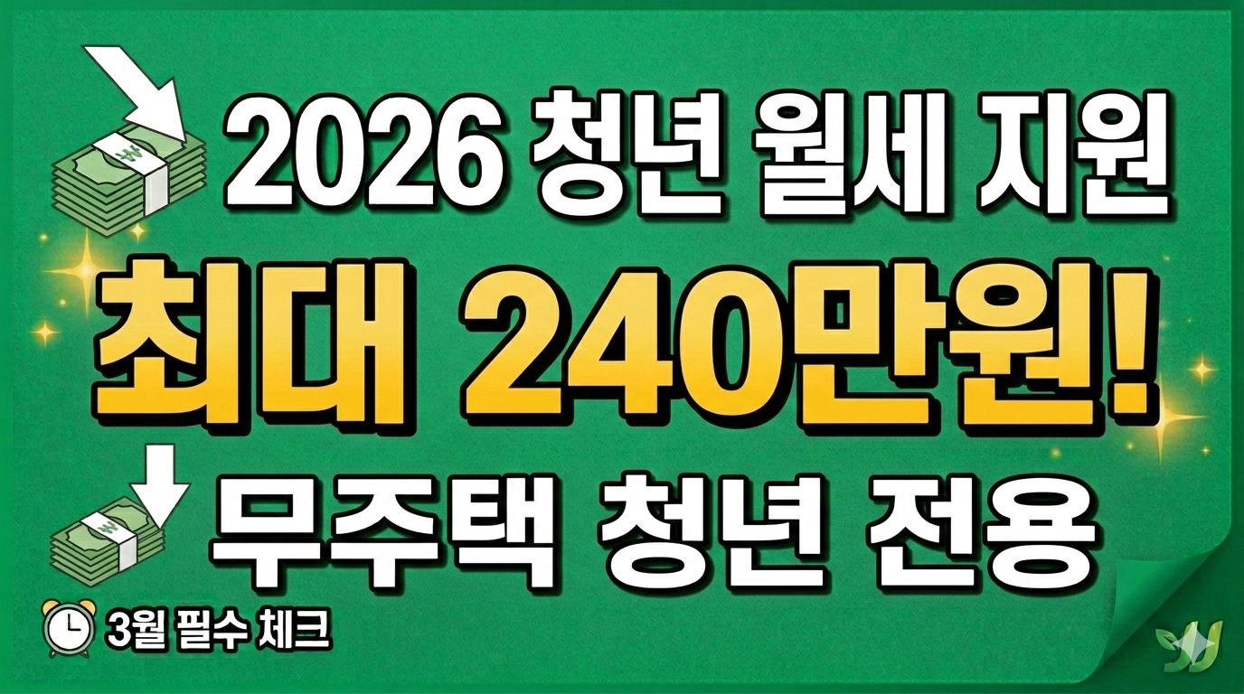 2026년 청년 월세 지원 최대 혜택 및 신청 자격 요약