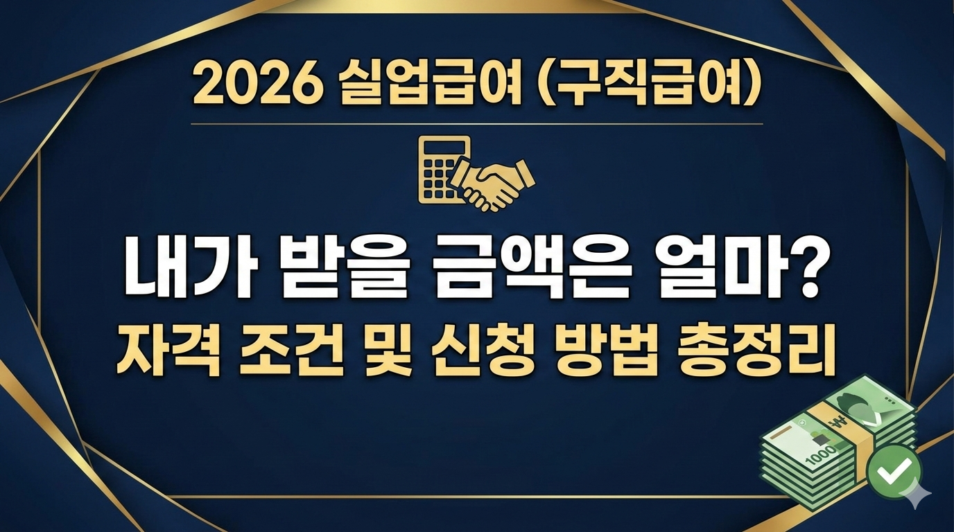 2026년 실업급여 금액(하한액/상한액) 및 신청방법 총정리 대표 이미지
