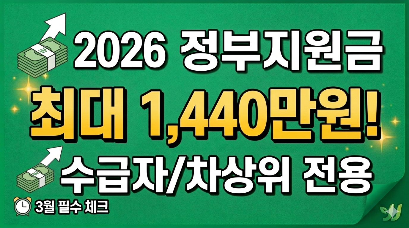 2026년 정부지원금 희망저축계좌 최대 혜택 및 신청 자격 요약