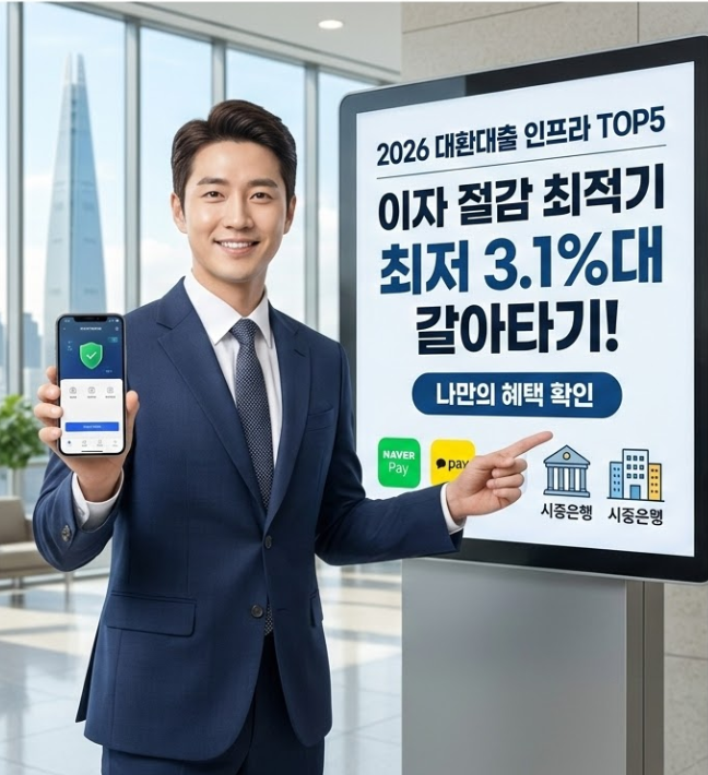 2026년 3월 최신 대환대출 인프라 플랫폼 비교 및 이자 절감 가이드 대표 이미지