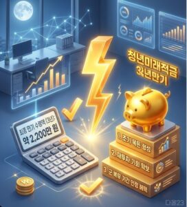 청년도약계좌 중도해지 페널티와 청년미래적금 갈아타기 수익률 시뮬레이션 그래프